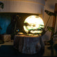 Munnu - driftwood moon lamp